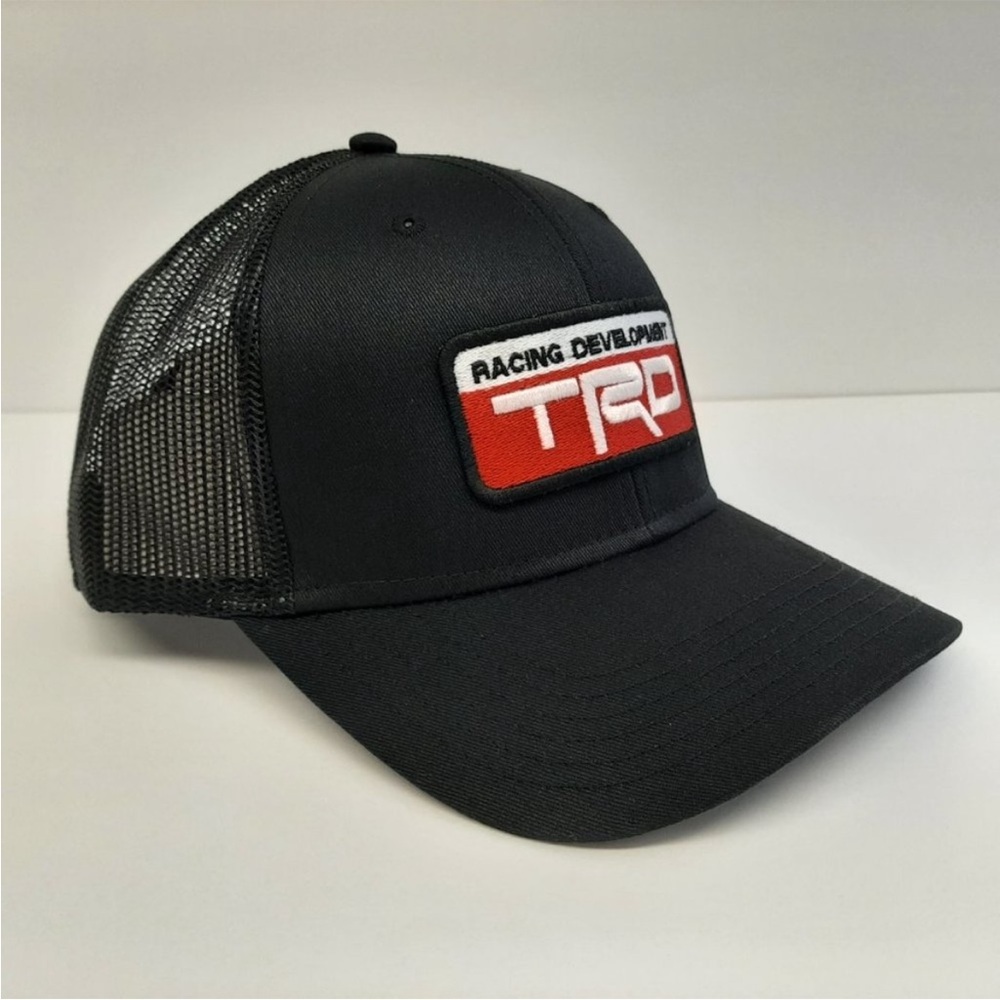 Racing Development Embroidered Patch Mesh Snapback Trucker Black - Picture 3 of 4